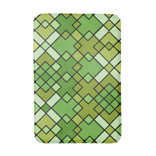 originelle, farbige geometrische Formen Badematte (Vorderseite Vertikal)