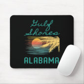 Originelle Golfküsten Palmen Tree Sunset Art Mousepad (Mit Mouse)