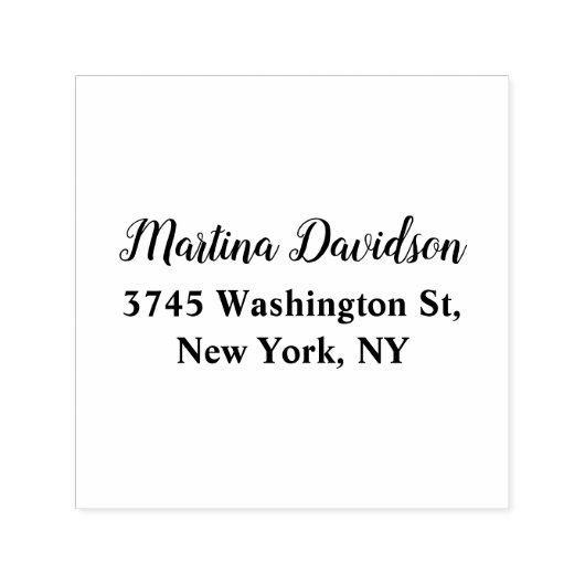 Originelle, kreative Kalligrafie Permastempel (Design)