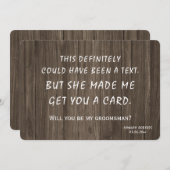 Originelle kreative und lustige Einladung (Vorne/Hinten)