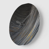 Originelle Kunst: "Das Leben behalte sich drehen" Große Wanduhr (Winkel)