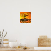Originelle Kunst- gezacktes Baumposter Poster (Küche)