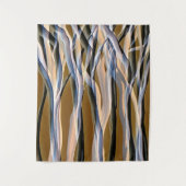 Originelle Kunst Magische Waldbäume Abstrakte Natu Wandteppich (Vorderseite)