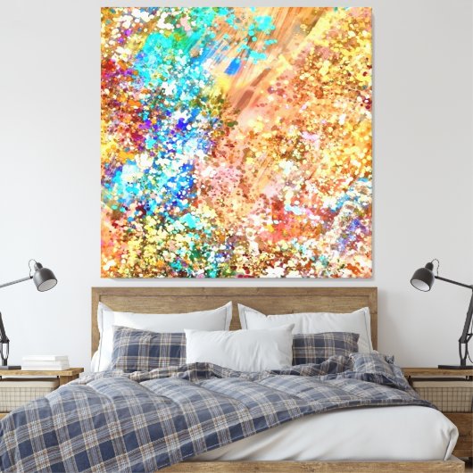 Originelle moderne abstrakte Kunst Leinwanddruck (Insitu (Schlafzimmer))