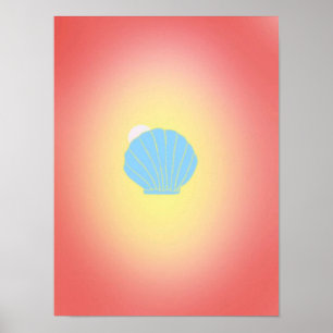 Originelle Muschel Poster