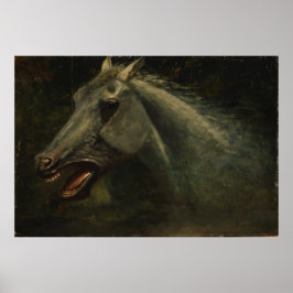 Originelle Ölskizze für "Das Letzte des Buffalo Poster