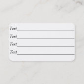 originelle Pflegedienste für Hunde mit Lächeln Visitenkarte (Rückseite)