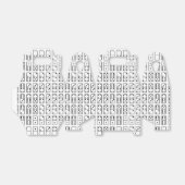 Originelle schwarz-weiße Domino-Symbole Geschenkschachtel (Ungefaltet)