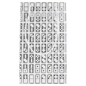 Originelle schwarz-weiße Domino-Symbole Kleine Geschenktüte (Vorderseite)