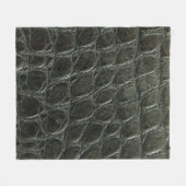 Originelle schwarze Alligatorledertextur, nah Fleecedecke (Vorderseite (Horizontal))