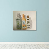 Originelle Toilettenartikel Leinwanddruck (Insitu (Holzboden))