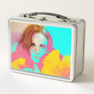 Originelle vintage Metall-Lunchbox - Intense Metall Brotdose
