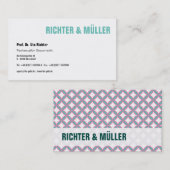 Originelle Visitenkarte is already in German, so t (Vorne/Hinten)