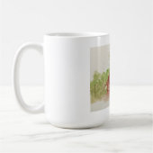 Originelle Wasserfarbskizze Kaffeetasse (Links)