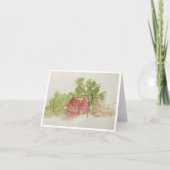 Originelle Wasserfarbskizze Karte (Vorderseite)