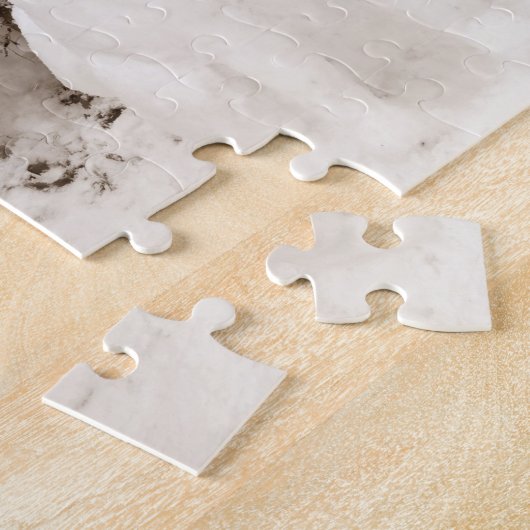 Origineller Schneehund Puzzle (Seite)
