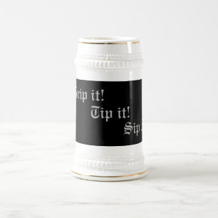 origineller Spass-Slogan Bierglas