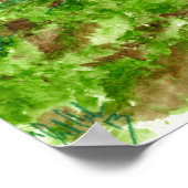 originelles abstraktes Plakat mit China (Ecke)