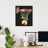 Originelles Basketball-Poster Poster (Heimbüro)