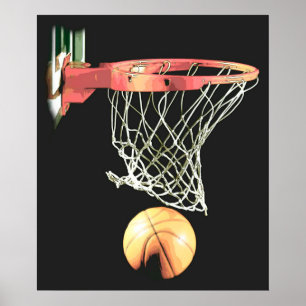Originelles Basketball-Poster Poster