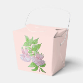 originelles Blumendesign hübsch rosa Blume Geschenkschachtel