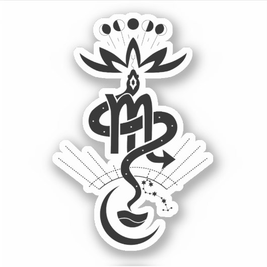 Originelles Design für den Schlangendruck 2025, Sk Aufkleber (Vorderseite)