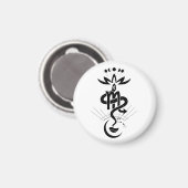 Originelles Design für den Schlangendruck 2025, Sk Magnet (Vorderseite/Rückseite)