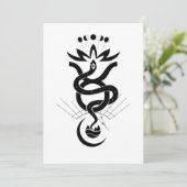 Originelles Design für den Schlangendruck 2025, Ta Einladung (Stehend Vorderseite)