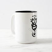 Originelles Design für den Schlangendruck 2025, Ta Zweifarbige Tasse (Vorderseite Links)