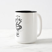 Originelles Design für den Schlangendruck 2025, Ta Zweifarbige Tasse (VorderseiteRechts)