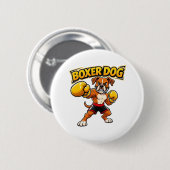 Originelles Design Lustiger Boxen Boxerhund Button (Vorne & Hinten)