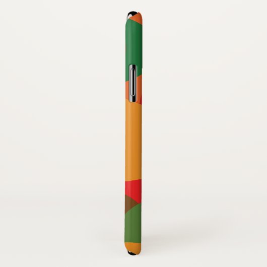 originelles, farbiges Retro-Muster Case-Mate iPhone Hülle (Hinten/Rechts)