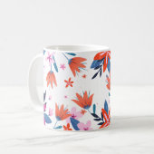 Originelles Grafikdesign fett gedruckte Floristen Kaffeetasse (Vorderseite Links)