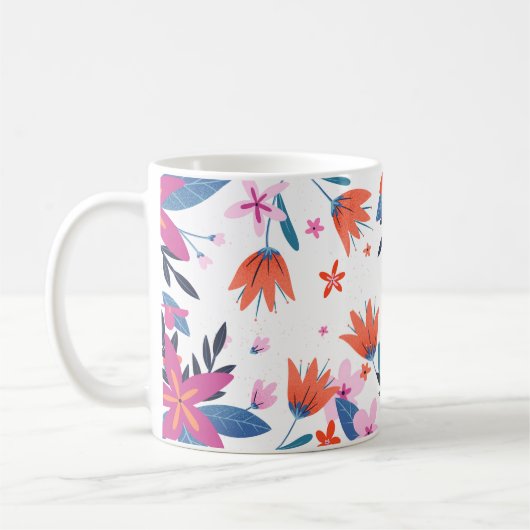Originelles Grafikdesign fett gedruckte Floristen Kaffeetasse (Links)