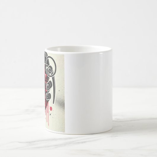 Originelles Herz-Shaped Grenade Artwork Kaffeetasse (Mittel)