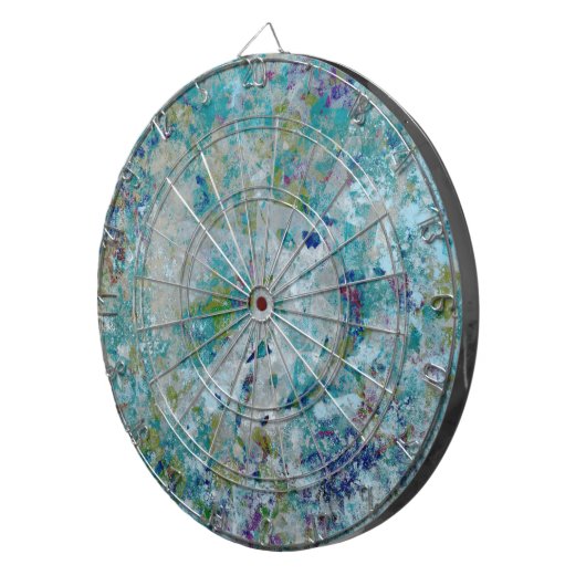 Originelles, modernes Kunstdesign Dartscheibe (Vorderseite rechts)