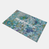 Originelles, modernes Kunstdesign Fußmatte (Schrägansicht)