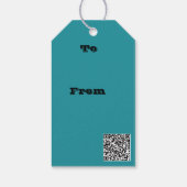 Originelles, modernes Kunstdesign Geschenkanhänger (Rückseite)