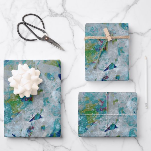 Originelles, modernes Kunstdesign Geschenkpapier Set (Vorderseite)