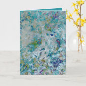 Originelles, modernes Kunstdesign Karte (Gelbe Blume)