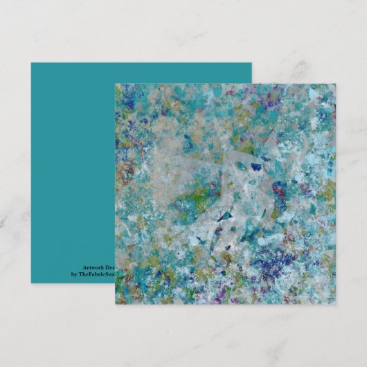 Originelles, modernes Kunstdesign Karte (Vorne/Hinten)