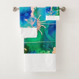 Originelles modernes Set Badetuch
