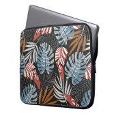 Originelles nahtloses Muster mit hellen Pflanze un Laptopschutzhülle (Vorderseite Links)