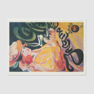 Originelles (nicht KI) Art Nouveau Advertisement P Seidenpapier