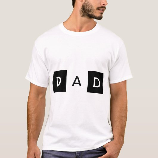 Originelles Textdesign - VATER T-Shirt (Vorderseite)