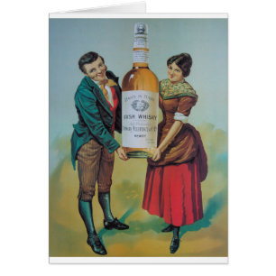 Originelles Vintages irisches Whisky-Poster in Han