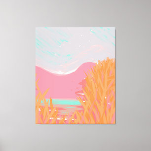 Originelles zeitgenössisches "The Lake" V6 Artwork Leinwanddruck