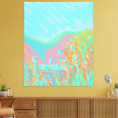 Originelles zeitgenössisches Triptychwerk "Der See Leinwanddruck (Insitu (Wohnzimmer))