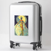 Orignal Art Liquid Metal Alien Abstrakt Aufkleber (Koffer)