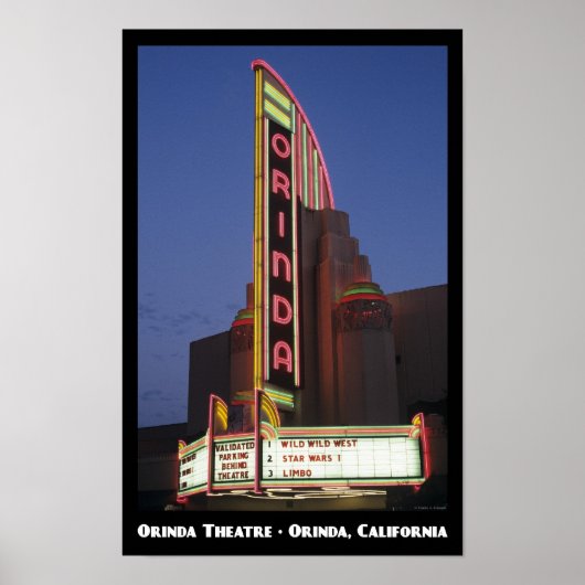Orinda Theater 11x17 Poster (Vorne)